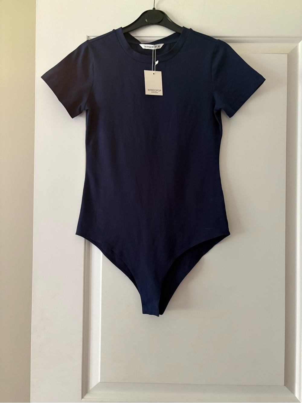Mangopop Navy Short-Sleeve Bodysuit - Solid Navy